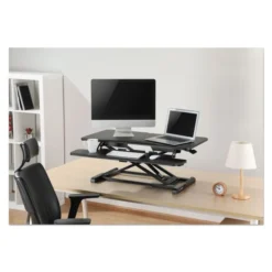 Alera AdaptivErgo Two-Tier Sit-Stand Lifting Workstation, 37.38" X 26.13" X 4.69" To 19.88", Black 25 Alera AdaptivErgo Two-Tier Sit-Stand Lifting Workstation, 37.38" X 26.13" X 4.69" To 19.88", Black -office furniture sale f71843729d81d2374a92decc752b8fdf21