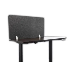 Lumeah Desk Screen Cubicle Panel And Office Partition Privacy Screen, 47 X 1 X 23.5, Polyester, Ash