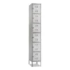 Safco Box Locker, 12w X 18d X 78h, Two-Tone Gray