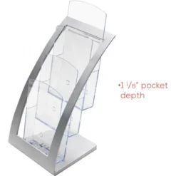 Deflecto 3-Tier Literature Holder, Leaflet Size, 6.75w X 6.94d X 13.31h, Silver 18 Deflecto 3-Tier Literature Holder, Leaflet Size, 6.75w X 6.94d X 13.31h, Silver -office furniture sale f7e3c5788fc46c83404d5b3c39332069e8