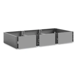 Safco Triple Continuous Metal Locker Base Addition, 35w X 16d X 5.75h, Gray, Ships In 1-3 Business Days