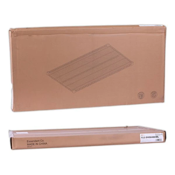 Alera Industrial Wire Shelving Extra Wire Shelves, 48w X 24d, Black, 2 Shelves/Carton 2 Alera Industrial Wire Shelving Extra Wire Shelves, 48w X 24d, Black, 2 Shelves/Carton - Image 2