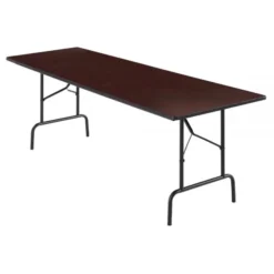Folding Table, 29"H X 96"W X 30"D, Walnut