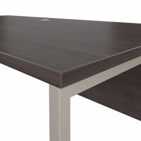 Bush Business Furniture Hybrid 72W X 36D Computer Table Desk With Metal Legs In Storm Gray 2 Bush Business Furniture Hybrid 72W X 36D Computer Table Desk With Metal Legs In Storm Gray - Image 2