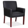 Lorell Full-sided Arms Leather Guest Chair