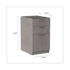 Alera Valencia Series Full Pedestal File, Left/Right, 3-Drawers: Box/Box/File, Legal/Letter, Gray, 15.63" X 20.5" X 28.5" 12 Alera Valencia Series Full Pedestal File, Left/Right, 3-Drawers: Box/Box/File, Legal/Letter, Gray, 15.63" X 20.5" X 28.5" -office furniture sale f93ede4805ab3ffd7c2981c749d078877b