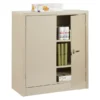 Steel Storage Cabinet, 3 Shelves, 42"H X 36"W X 18"D, Putty