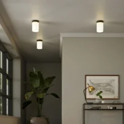 Piper 6" Flush Mount With Fabric Shade In Blackened Bronze/White 9 Piper 6" Flush Mount With Fabric Shade In Blackened Bronze/White -office furniture sale fa1184e957ccdf7589621261bf53eb4ddf