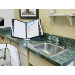 Durable InstaView Expandable Desktop Reference System, 10 Panels, Black Borders -office furniture sale fa7690b6375c5ff5ed30b0f563fef3409a