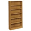 HON 1870 Series Bookcase, Six-Shelf, 36w X 11.5d X 72.63h, Harvest