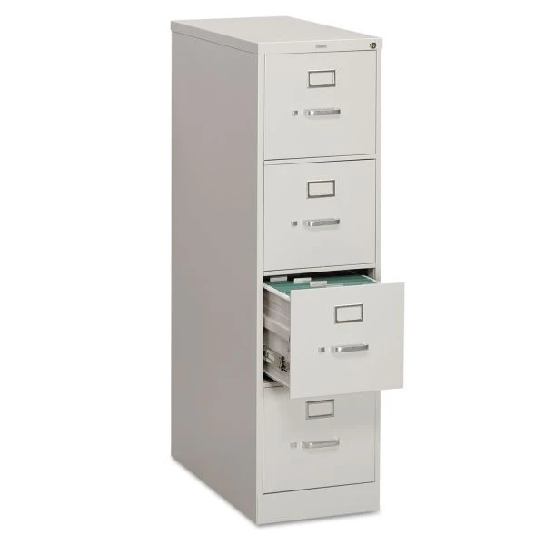 HON 310 Series 4-Drawer Vertical Metal File Cabinet, Letter, 52" Height, Full-Suspension, Light Gray 1 HON 310 Series 4-Drawer Vertical Metal File Cabinet, Letter, 52" Height, Full-Suspension, Light Gray
