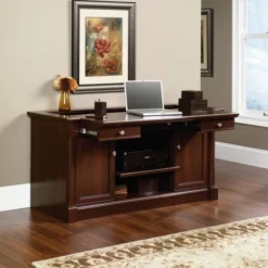 Sauder Palladia Collection 62"W Computer Credenza With Slide-Out Desktop, Select Cherry 17 Sauder Palladia Collection 62"W Computer Credenza With Slide-Out Desktop, Select Cherry -office furniture sale fb36237369885baec56648213c2a819bc4