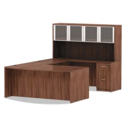 Alera Valencia Series Full Pedestal File, Left/Right, 2 Legal/Letter-Size File Drawers, Modern Walnut, 15.63" X 20.5" X 28.5" -office furniture sale fb9243118e1c056f02c47459a6b009d66c 1