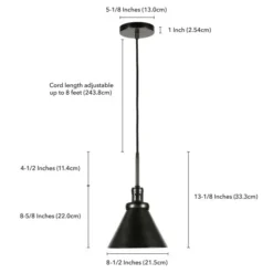 Zeno 8.5" Wide Pendant With Metal Shade In Blackened Steel/Blackened Bronze -office furniture sale fbc84984b4f2f921223722a9af85c96e51
