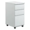 Alera File Pedestal With Full-Length Pull, Left/Right, 3-Drawers: Box/Box/File, Legal/Letter, Light Gray, 14.96" X 19.29" X 27.75"
