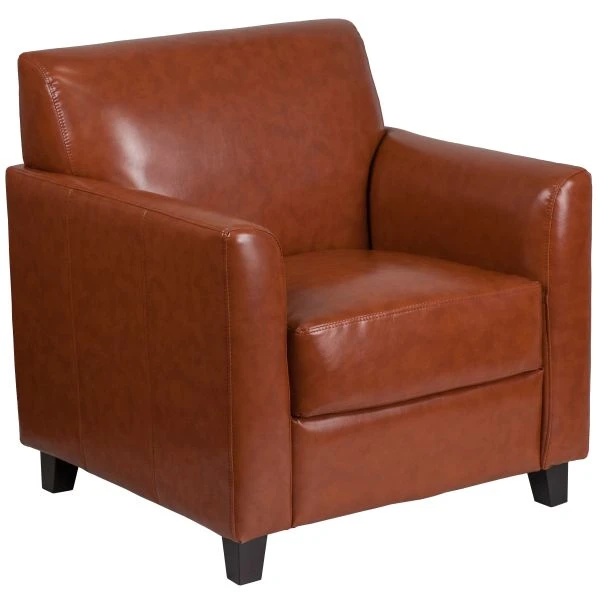 HERCULES Diplomat Series Cognac LeatherSoft Chair 2 HERCULES Diplomat Series Cognac LeatherSoft Chair - Image 2