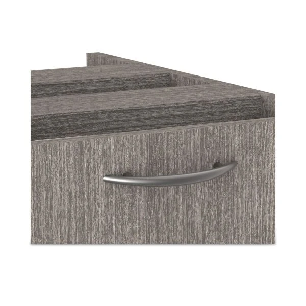 Alera Valencia Series Full Pedestal File, Left Or Right, 2 Legal/Letter-Size File Drawers, Gray, 15.63" X 20.5" X 28.5" 5 Alera Valencia Series Full Pedestal File, Left Or Right, 2 Legal/Letter-Size File Drawers, Gray, 15.63" X 20.5" X 28.5" - Image 5