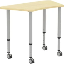 Lorell Height-adjustable Trapezoid Table -office furniture sale fdb5d45362331231832fc36958e90fcbe3
