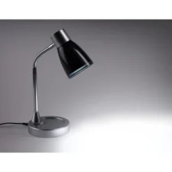 Bostitch Adjustable LED Desk Lamp, 4.5" Dia Base, 20" Tall, Chrome/Black -office furniture sale ff924d4670e3015d6dbf5f952fca321e46