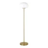 Amanita 62.25" Tall Floor Lamp With Glass Shade In Brass/White Milk